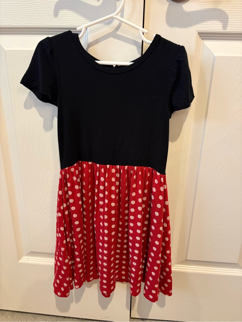 Kickee Pants Disney Minnie Mouse Bamboo Girls Black Red Polka Dot Dress Size 4